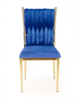 Jedálenské stoličky a kreslá Jedálenská stolička K436 Halmar Tmavo zelená