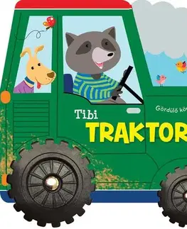 Leporelá, krabičky, puzzle knihy Gördülő könyvek – Tibi traktora
