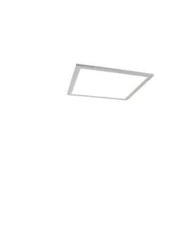 Stropne svietidla Oceľový LED panel 40 cm vrátane LED a diaľkového ovládania - Liv