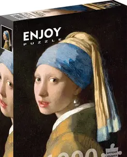 1000 dielikov Enjoy Puzzle Johannes Vermeer: Girl with a Pearl Earring 1000 Enjoy
