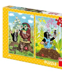 Do 99 dielikov Dino Toys Puzzle Krtko na čistinke 2x48 Dino