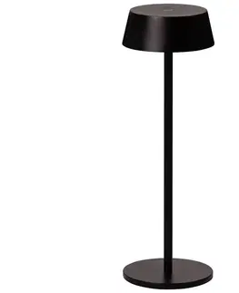 Lampy Azzardo Azzardo  - LED Vonkajšia stmievateľná nabíjacia lampa LED/2W/5V IP54 čierna 