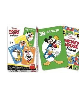 Karty Dino Toys Hracie karty Kvarteto: Mickey a priatelia Dino