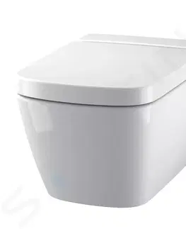 Záchody GEBERIT - Duofix Modul na závesné WC s tlačidlom Sigma01, lesklý chróm + Tece One - sprchovacia toaleta a doska, Rimless, SoftClose 111.300.00.5 NT2