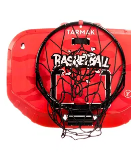 basketbal Prenosný basketbalový kôš K900 nástenný červeno-čierny