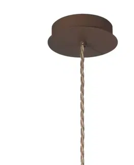 Závesné svietidlá austrolux Závesná lampa Cult vintage, meď, Ø 50 cm