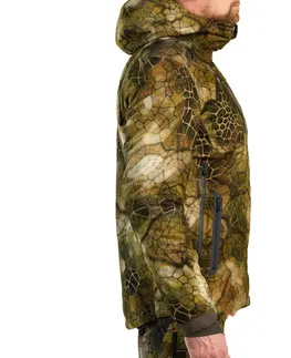 bundy a vesty Nepremokavá poľovnícka bunda 900 nehlučná hrejivá s maskovaním Furtiv