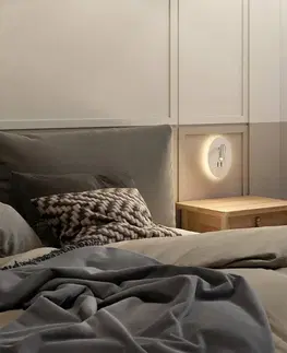Nástenné svietidlá Lucande Lucande Kimo nástenné LED svietidlo oválne biela