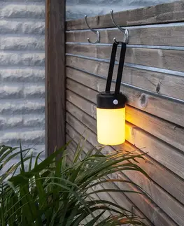 Vonkajšie osvetlenie terasy STAR TRADING Stolová LED lampa Flame Lantern, prenosná, batéria