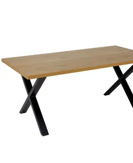 Jedálenské stoly Jedálenský stôl LADON X Dekorhome 160x90x77 cm