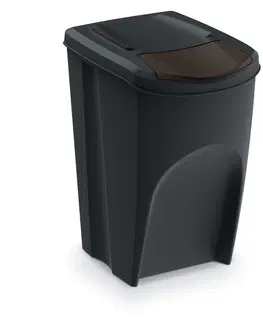Odpadkové koše NABBI IKWB35S4 odpadkový kôš na triedený odpad (4 ks) 35 l čierna / kombinácia farieb