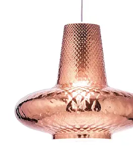Závesné svietidlá Ailati Závesná lampa Giulietta 130 cm ružovo-zlatá