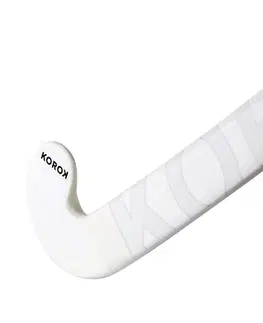 hokej Hokejka FH530 na pozemný hokej pre pokročilých s 30 % karbónu bielo-čierna