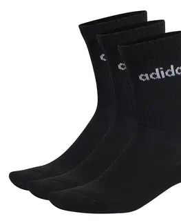 Pánske ponožky Adidas Linear Crew Cushioned Socks 3 Pairs L