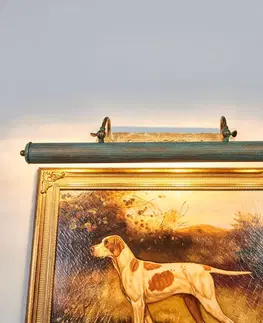 Osvetlenie obrazov Lindby Obrazová lampa Beno patinový vzhľad 72 cm