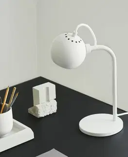 Stolové lampy FRANDSEN FRANDSEN Ball Single stolová lampa, biela