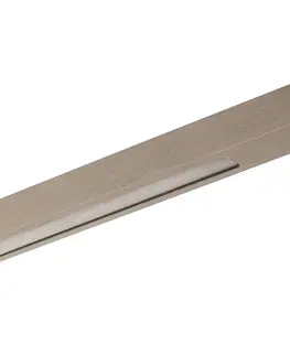 Stropné svietidlá quitani Stropné svietidlo Quitani LED Tolu, nikel, dĺžka 118 cm