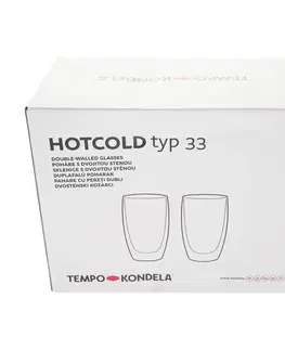 Poháre TEMPO-KONDELA HOTCOLD TYP 33, termo poháre, set 2 ks, s vločkami, 450 ml