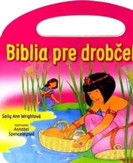 Náboženská literatúra pre deti Biblia pre drobčekov - ružová (s uškom) - Wrightová Sally Ann