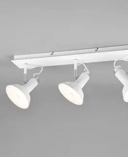 Bodové svetlá Trio Lighting Stropné bodové svietidlo Roxie otočné 3-svetelné biele matné