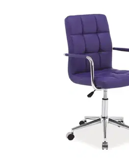 Kancelárske stoličky Kancelárske kreslo K-022, fialové