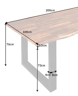 Jedálenské stoly Jedálenský stôl TALOS Dekorhome 140x80x77 cm