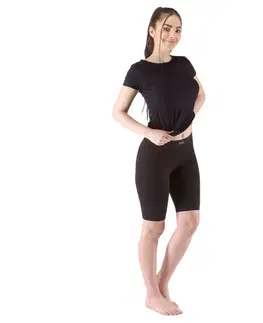Dámske klasické nohavice Legíny kratšie Cotton čierna - S