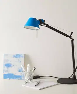 Stolové lampy na písací stôl Artemide Artemide Tolomeo Micro Bicolor čierna/modrá