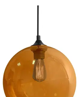 LED osvetlenie Závěsná lampa EDISON Z Candellux Oranžová