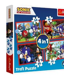 Do 99 dielikov Trefl Puzzle Sonic 4v1 Trefl