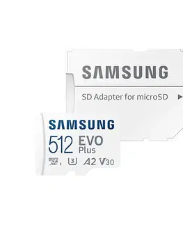 Pamäťové karty Samsung EVO Plus Micro SDXC 512GB (2021) + SD adaptér
