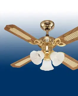 Stropné ventilátory so svetlom Westinghouse Westinghouse Princess Trio ventilátor drevo 105 cm