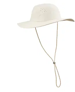čiapky Pánsky trekingový klobúk MT500 s ochranou proti UV béžový