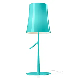 Stolové lampy Foscarini Foscarini Birdie LED grande stolová, akvamarín
