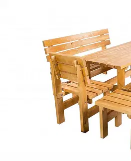 Kreslá DEOKORK Masívna drevená záhradna stolička TEA 03 hrúbka 38 mm