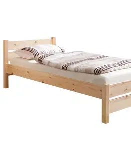 Jednolôžkové postele Posteľ Z Masívu Bora - 100x200cm