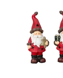 Vianočné dekorácie MAKRO - Santa 27,5cm mix