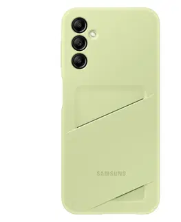 Puzdrá na mobilné telefóny Puzdro Card Slot Cover pre Samsung Galaxy A14 a A14 5G, lime EF-OA146TGEGWW