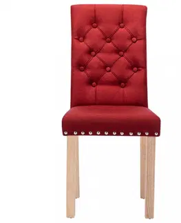 Jedálenské zostavy Jedálenská stolička 2 ks látka / drevo Dekorhome Tmavosivá
