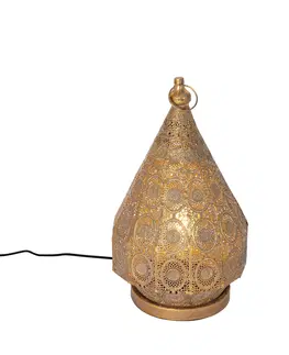 Stolove lampy Orientálna stolná lampa zlatá 28 cm - Mauglí