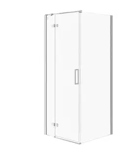 Sprchovacie kúty CERSANIT - JOTA rohový sprchovací kút - (80x80X195) priehľadné sklo - chróm, ĽAVÝ S160-005