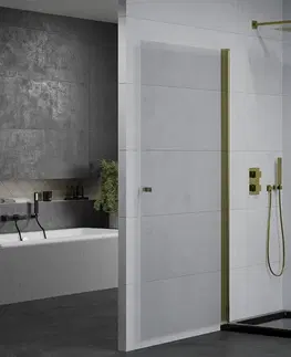 Vane MEXEN/S - Pretória sprchovací kút 100x90, transparent, zlatá + sprchová vanička vrátane sifónu 852-100-090-50-00-4070G