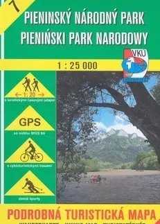 Sprievodcovia, mapy, atlasy Pieninský národný park TM7 1:25 000 - Kolektív autorov