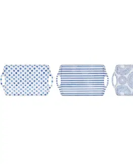 Podnosy a tácky Melamínový servírovací podnos Blue 45 x 30 cm