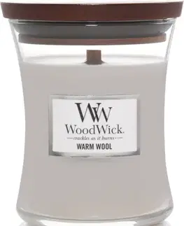 Stredná sviečka WoodWick WoodWick sviečka stredná Warm Wool