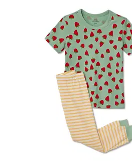 Sleepwear & Loungewear Detské pyžamá, 2 ks, s celoplošnou potlačou s motívom jahôd