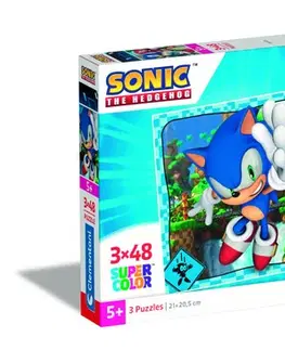 Do 49 dielikov Puzzle Sonic 3x48 Clementoni