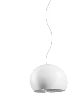 Závesné svietidlá Vistosi Závesná lampa Surface Ø 27 cm E27 biela/sivá