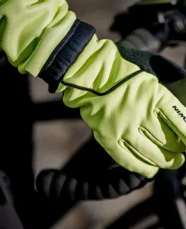 rukavice Detské zimné cyklistické rukavice 500 reflexné žlté
