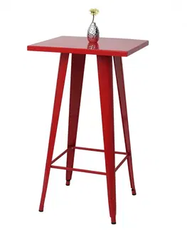 Barové stoličky Barový stôl HWC-A73 Červená